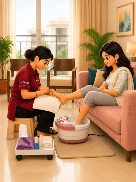 Pedicure service at home